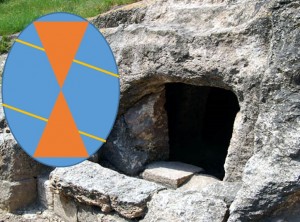 easter egg and tomb